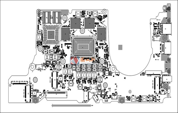 ThinkBook 14 G4+ NB5993主板点位图