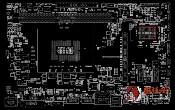 ASUS H110M-A D3电脑主板维修点位图