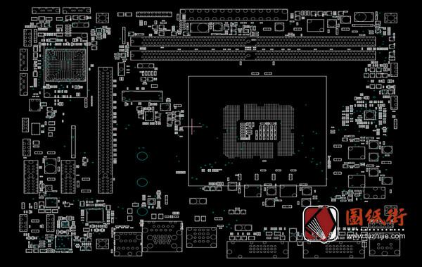 ASUS H110M-P DVI电脑主板点位图