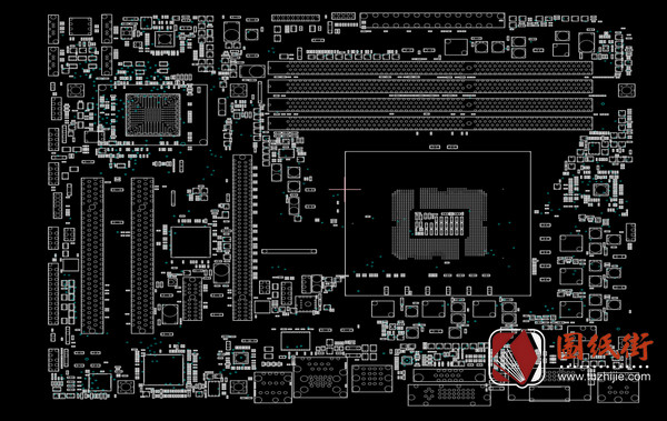 ASUS H110M2 D3台式电脑主板点位图