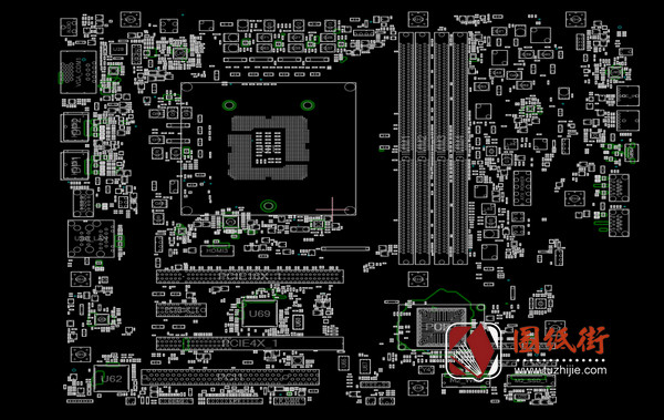 I3X0MS B365 REV 1.0 1.1点位图CAD