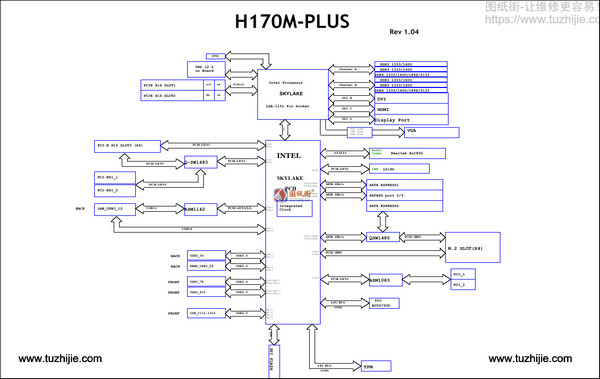 Asus H170M PLUS电路图