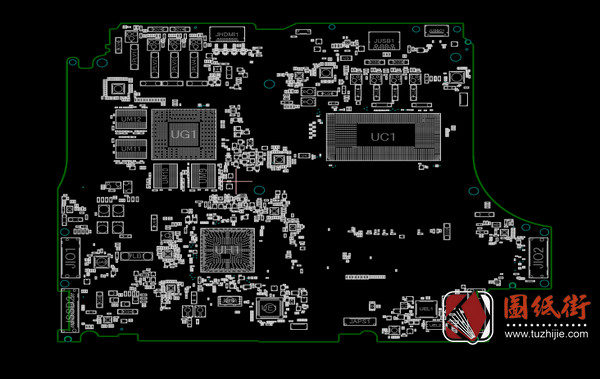 GDL58 LA-K455P REV1.0游匣/外星人点位图CAD