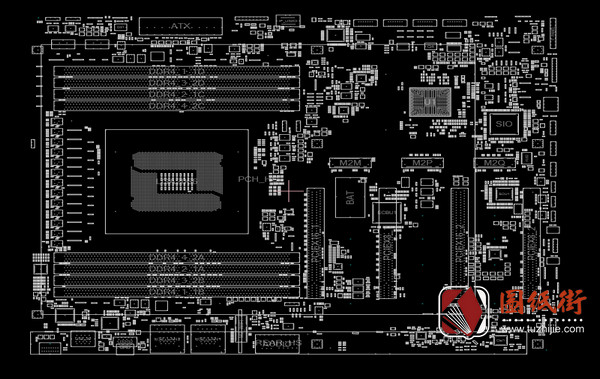 技嘉X299X AORUS MASTER点位图