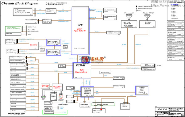 Thinkpad X1 Extreme Gen 4 213014-1主板电路图