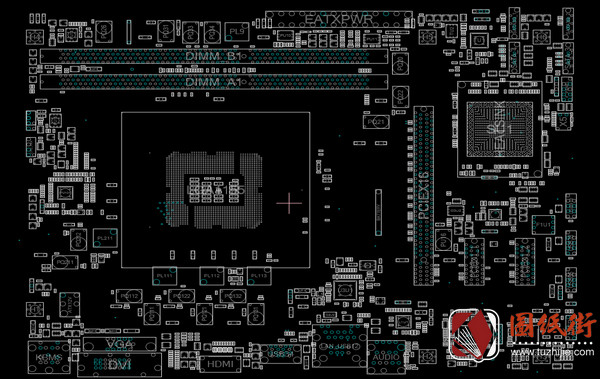 ASUS H61M-A主板点位图