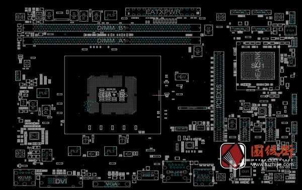 ASUS H61M-F电脑主板点位图