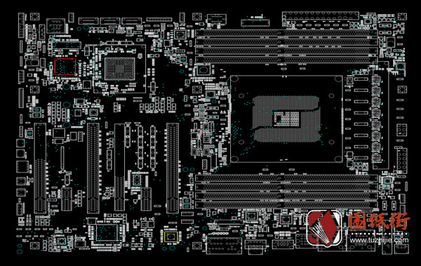 ASUS X299-DELUXE台式电脑主板点位图