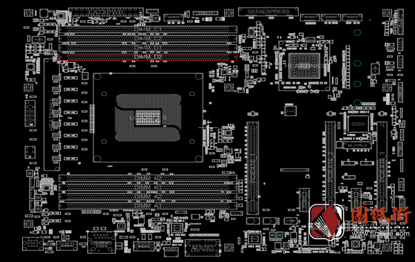 ASUS X99-E电脑主板点位图