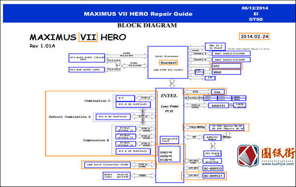 ASUS MAXIMUS VII HERO电脑主板维修手册