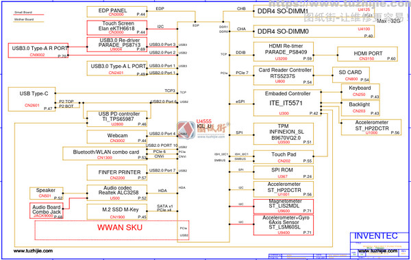 HP 14M-DW0023DX 6050A3156701-MB-A01线路图