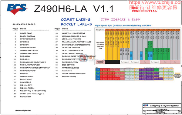 T7-34IMZ05 Z490H6-LA主板电路图