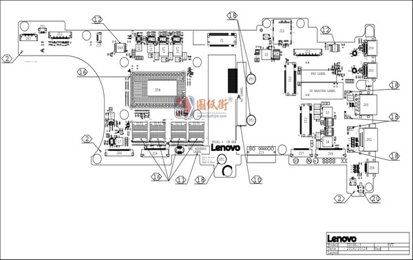 ThinkPad X1 Carbon NM-B141主板点位图