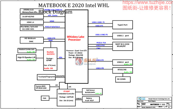 Huawei MateBook E 2020/华硕ADOL14F X403FA NB8619_PCB_MB_V4图纸