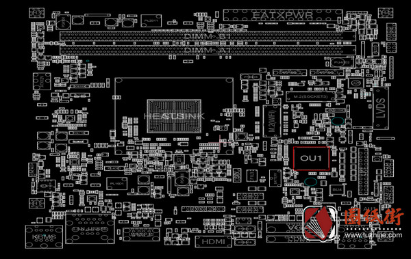 ASUS J4005I-C电脑主板点位图