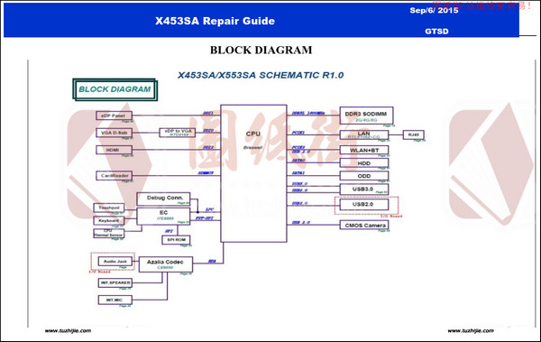 ASUS X453SA WX043T X453SA维修手册