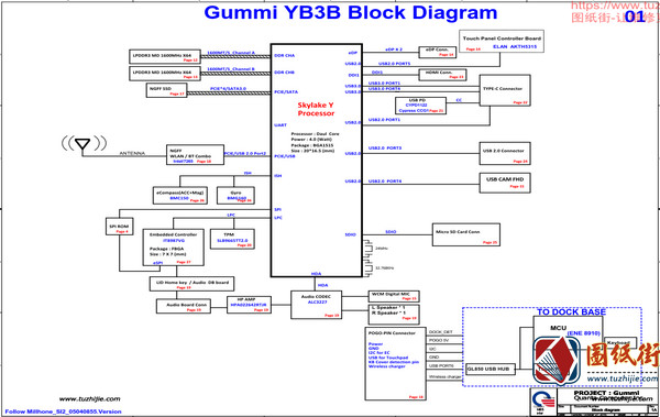 Quanta YB3B DAYB3BMBAD0维修图纸