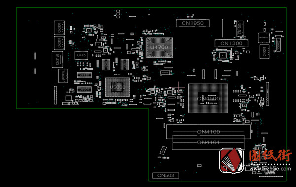 6050A2545601-MB-A02惠普主板点位图CAD