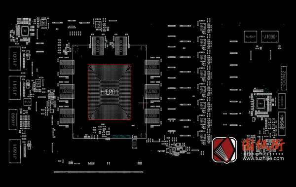 ASUS RX5700 O8GD6显卡点位图CAD