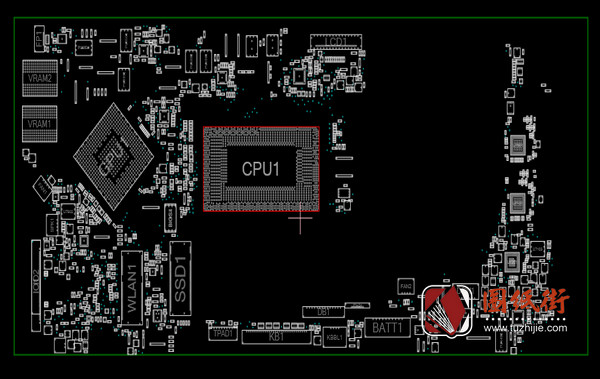 203009-SD戴尔笔记本电脑主板点位图GR