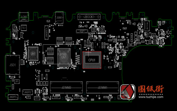 Dell E5270 E5470 E5570 LA-C841P主板点位图CAD