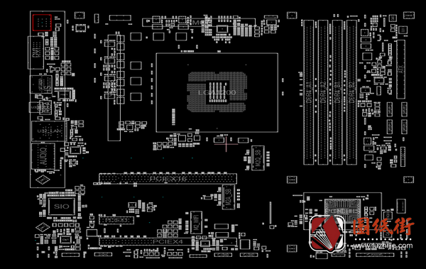 GIGABYTE B460M AORUS ELITE主板维修点位图