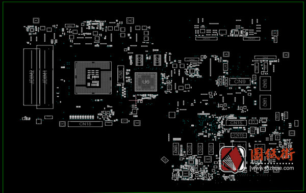DAN61AMB6F0 Quanta N61A-MB-D一体机电脑主板点位图BDV