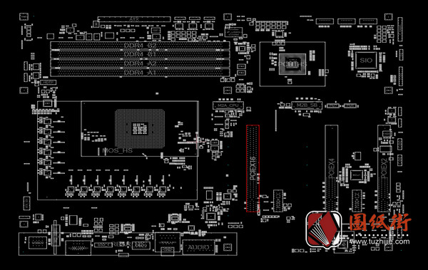 B550 AORUS PRO V2主板维修点位图