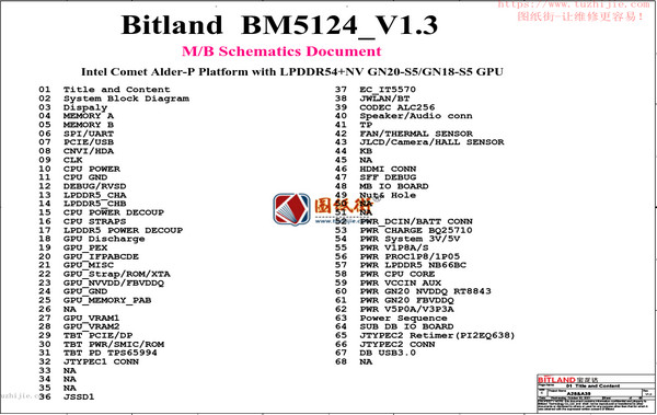 RedmiBook Pro 15 BM5124电路原理纸