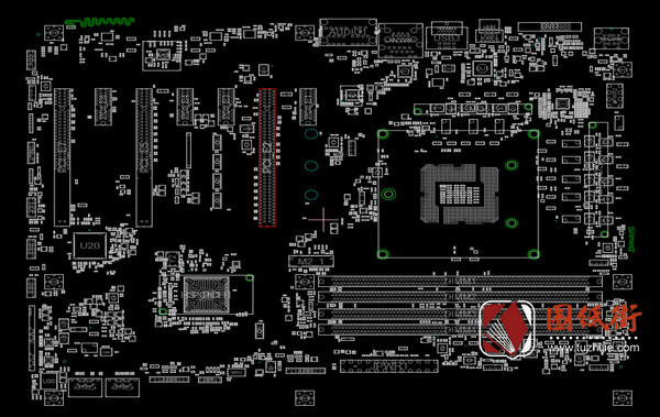 Z170A GAMING PRO CARBON主板点位图CAD