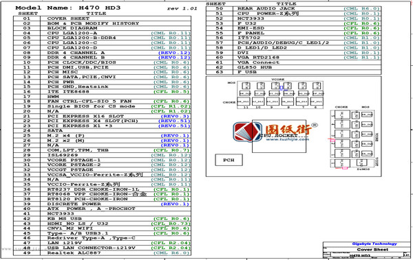 H470 HD3主板电路图纸