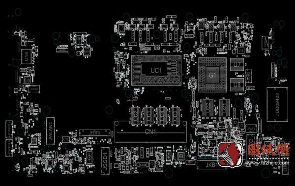 ASUS K6502VJQ 主板点位图CAD