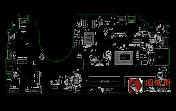 Dell  5580 LA-E092P点位图CAD