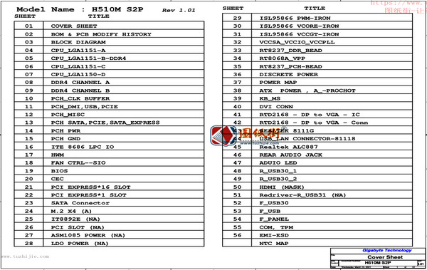 H510M-S2P 技嘉原理图下载