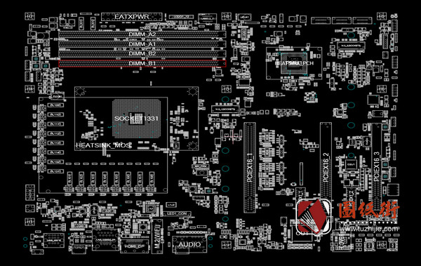 ASUS B550-E gaming点位图