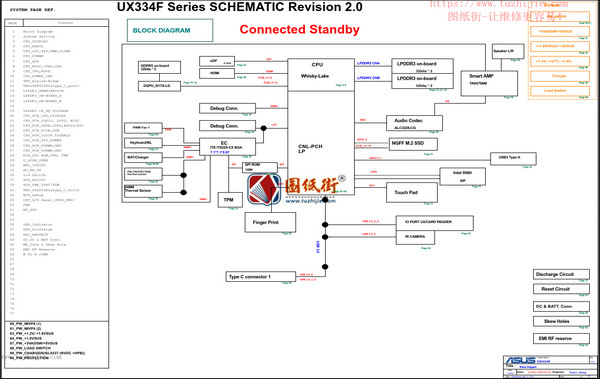 ASUS Zenbook 13 UX334F主板电路图