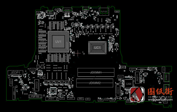 Acer Nitro AN515-46 LA-M002P暗影骑士擎笔记本点位图