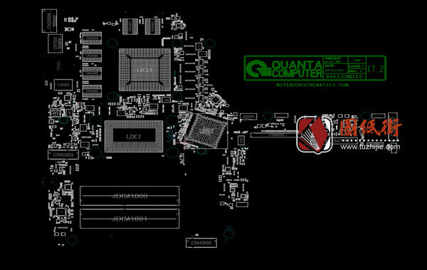 Quanta G3JC DAG3JCMBCE0点位图