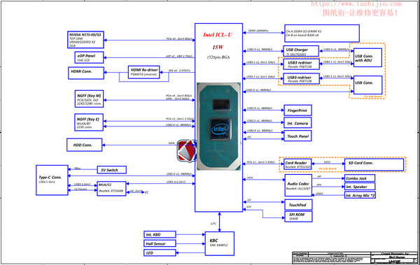 Lenovo S340-14IIL /15IIL LA-H105P 电路图