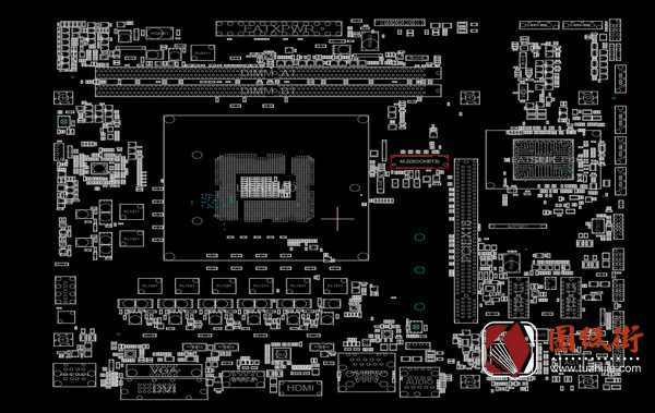 ASUS B460M-K 点位图