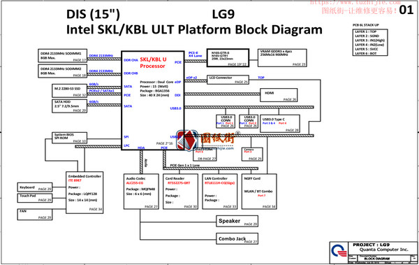 QUANTA LG9 DA0LG9MB6E0电路原理图