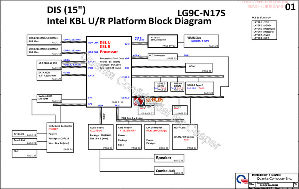 QUANTA LG9C DALG9CMB6E0电路原理图