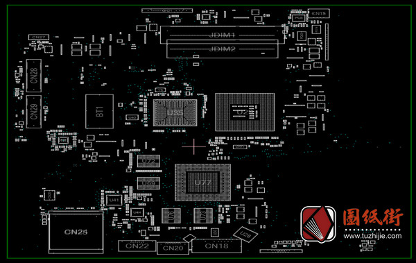 神舟Hasee K580-B K580-C Quanta TW9E DATW9EMB8D0 REV A笔记本电脑主板点位图BRD
