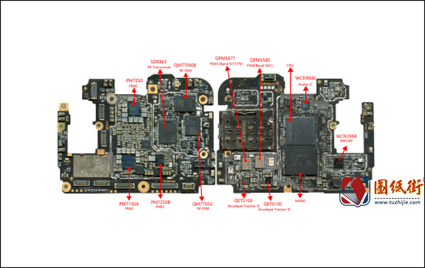 VIVO Z6-PD1963AM手机主板元件说明 英文